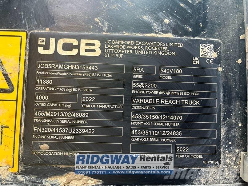 JCB 540-180 Teleskopiniai krautuvai