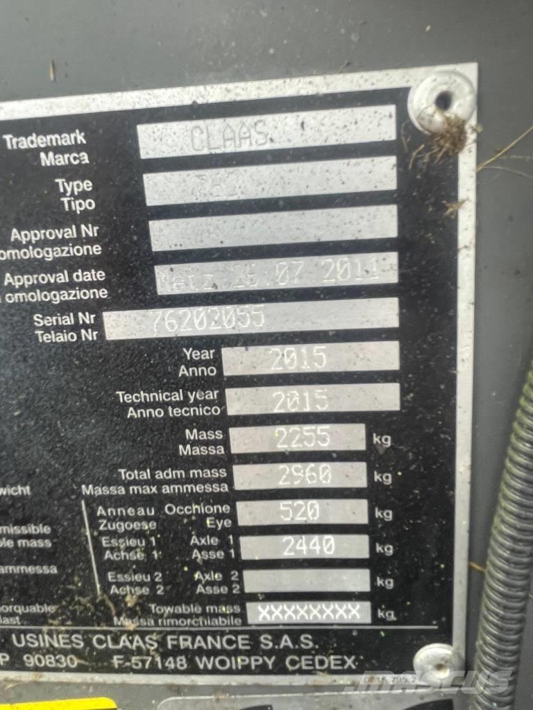 CLAAS Rollant 350 RC Ritinių presai