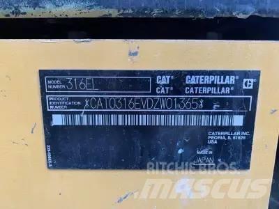 CAT 316 EL Vikšriniai ekskavatoriai