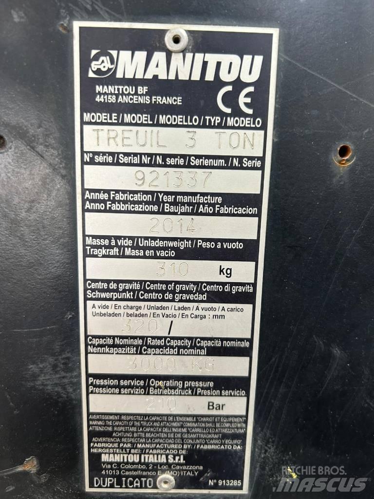 Manitou WINCH 3T Kiti naudoti statybos komponentai