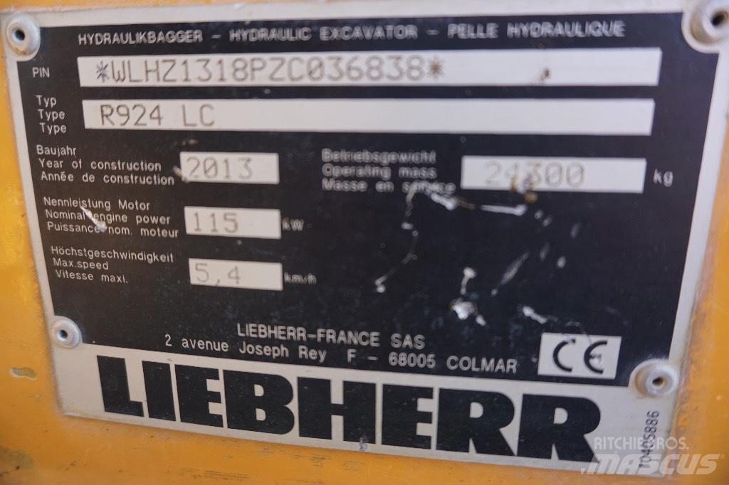 Liebherr R 924 LC Vikšriniai ekskavatoriai