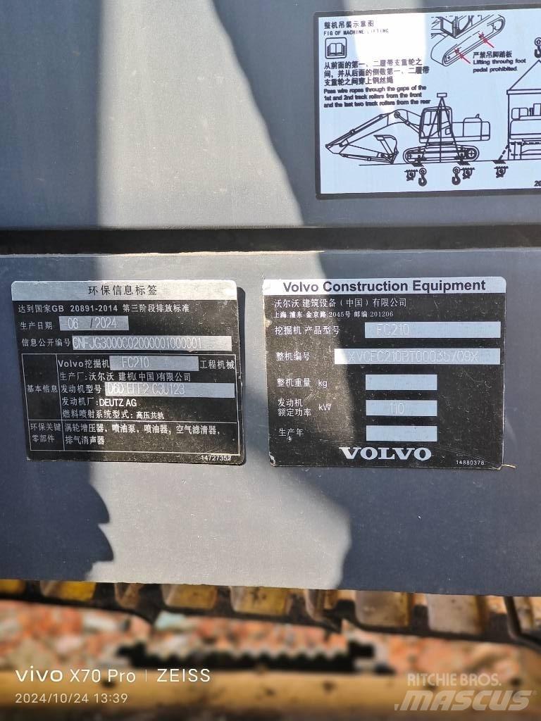 Volvo EC 210 Vikšriniai ekskavatoriai