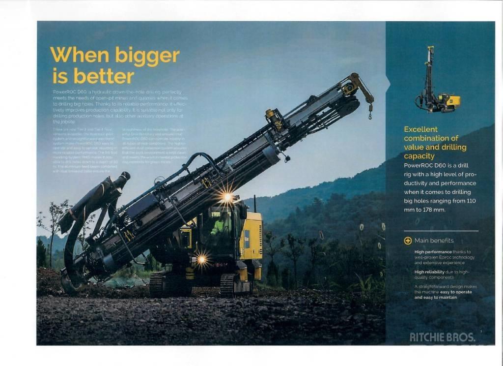 Epiroc PowerRoc D60 Žemės paviršiaus gręžimo technika