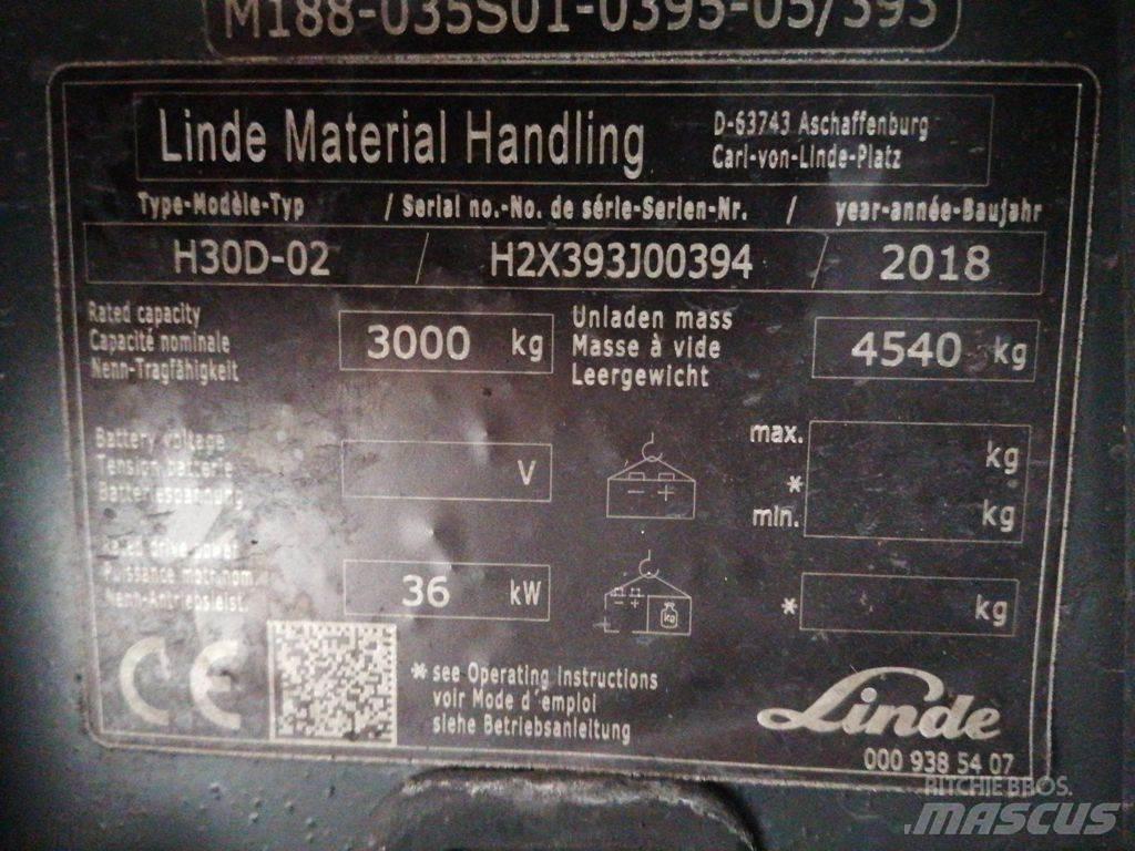 Linde H30D-02 Dyzeliniai krautuvai