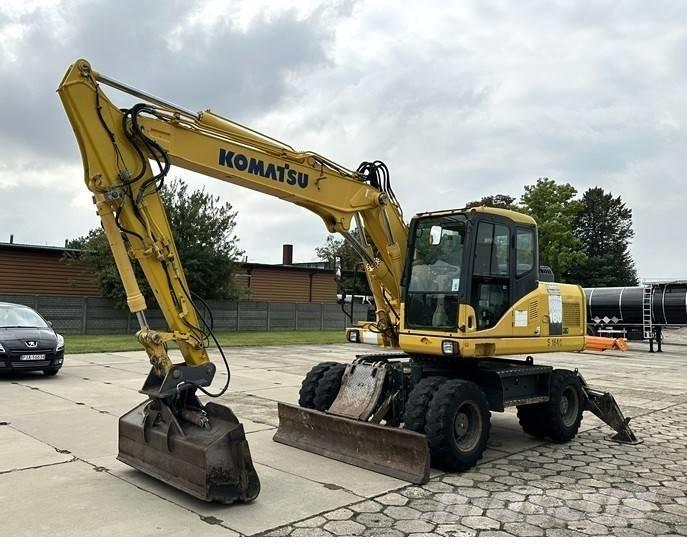 Komatsu PW 160-7E0 Ratiniai ekskavatoriai