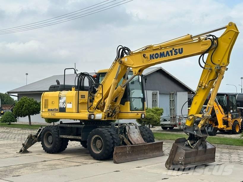Komatsu PW 160-7E0 Ratiniai ekskavatoriai