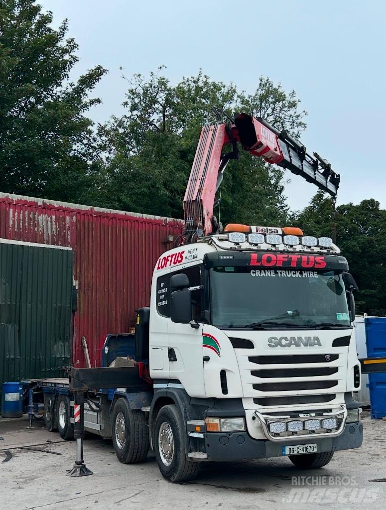 Scania R 420 Automobiliniai kranai