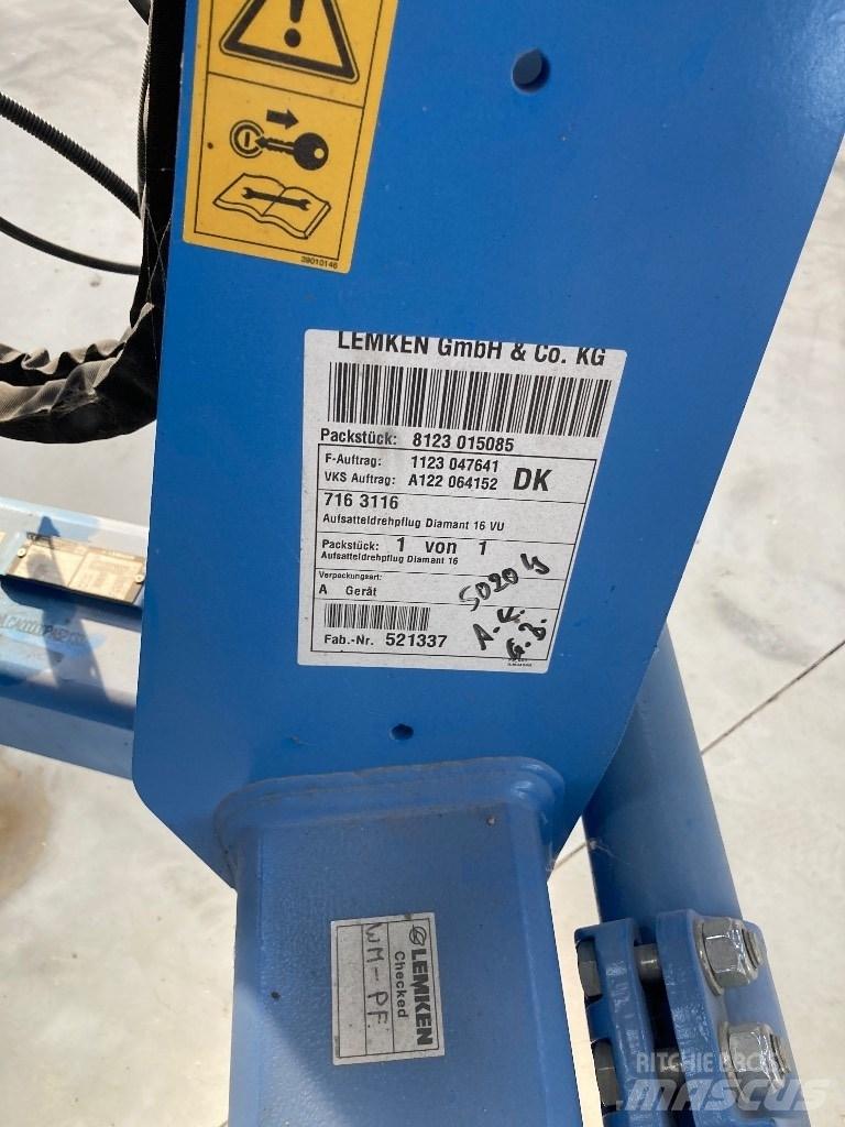 Lemken Diamant 16 Apverčiamieji plūgai