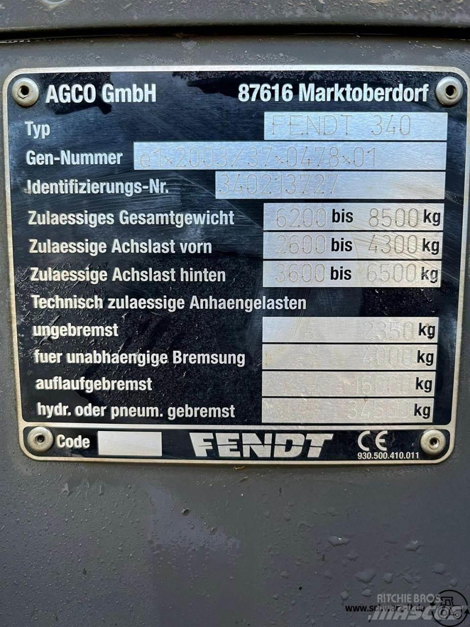 Fendt 313 Vario Traktoriai