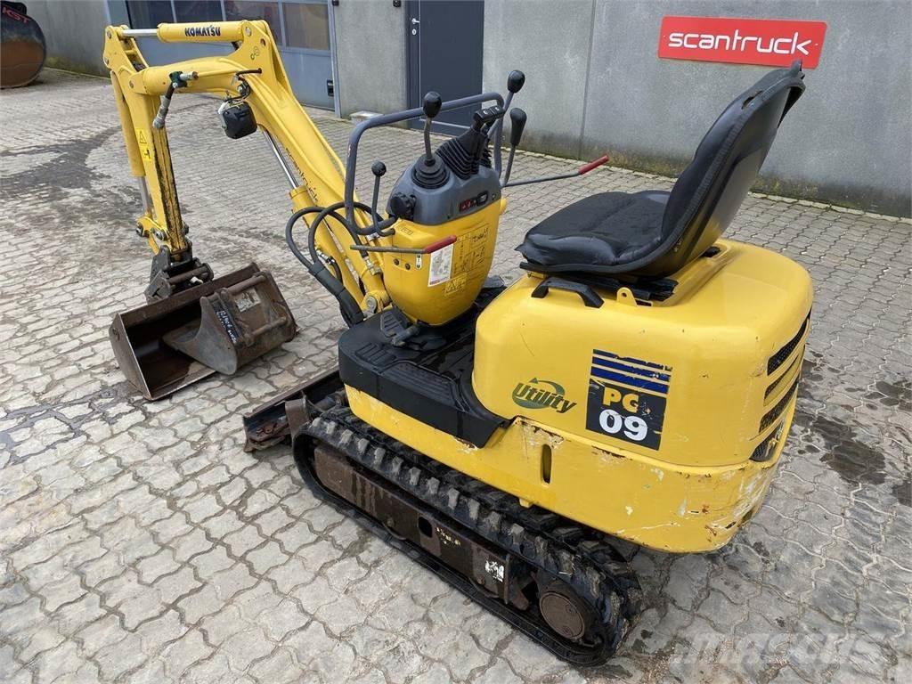 Komatsu PC09-1 Ratiniai ekskavatoriai