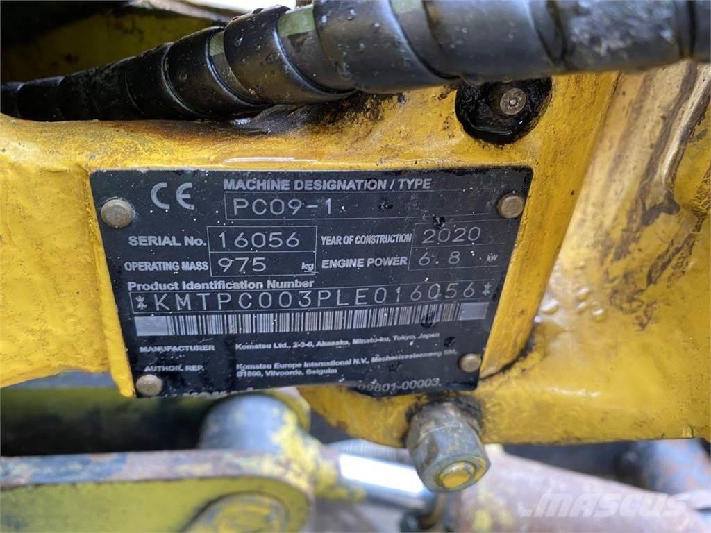 Komatsu PC09-1 Ratiniai ekskavatoriai