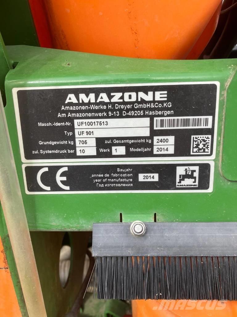 Amazone UF 901 Įmontuoti purkštuvai