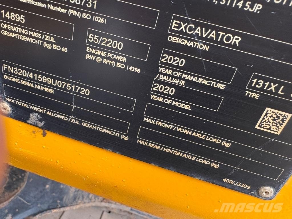 JCB 131 X Vikšriniai ekskavatoriai