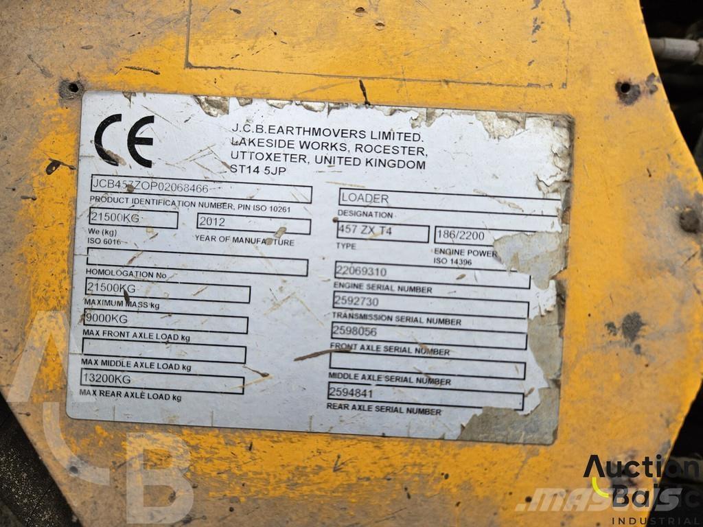 JCB 457 ZX Naudoti ratiniai krautuvai