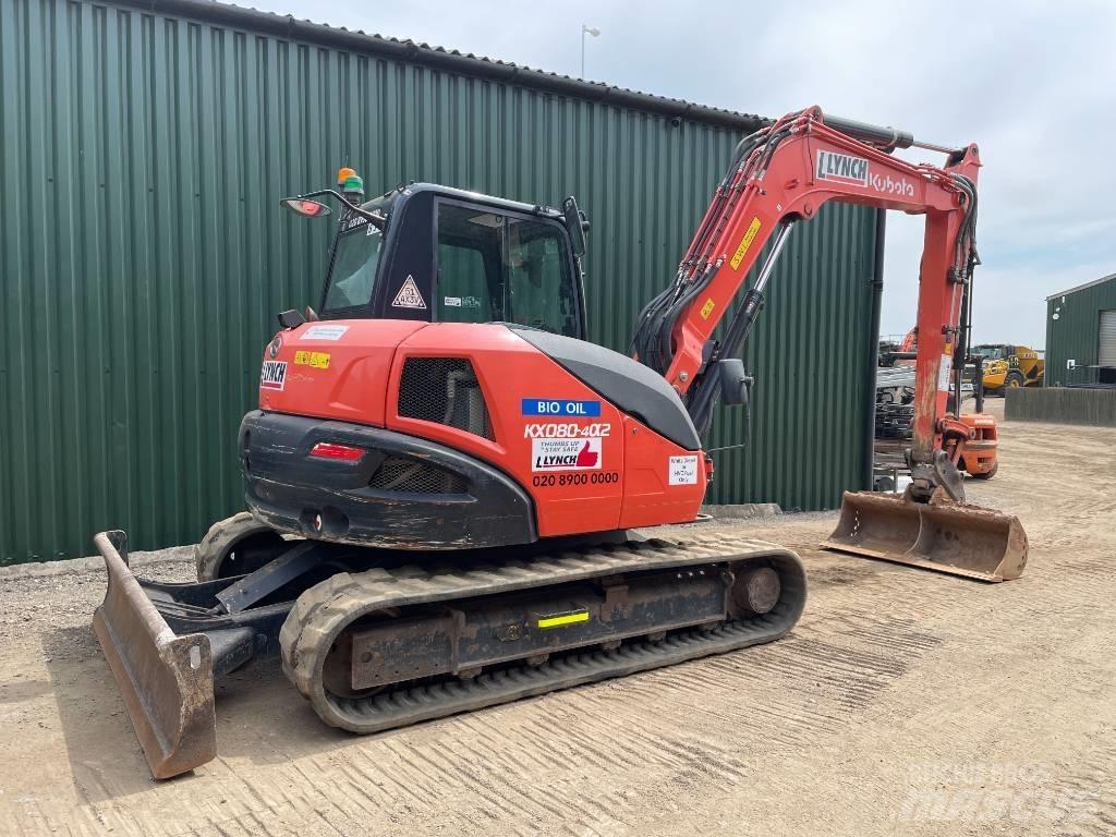 Kubota KX 080 Vidutinės galios ekskavatoriai 7-12 t