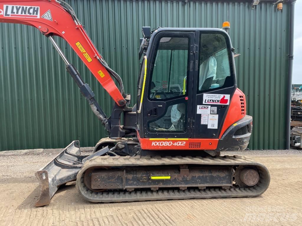 Kubota KX 080 Vidutinės galios ekskavatoriai 7-12 t