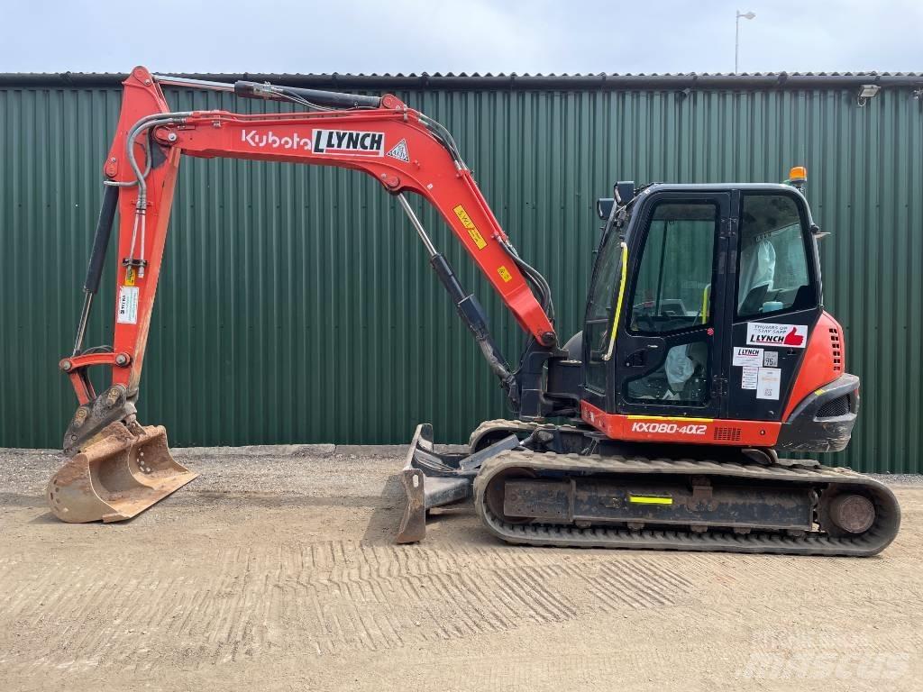 Kubota KX 080 Vidutinės galios ekskavatoriai 7-12 t