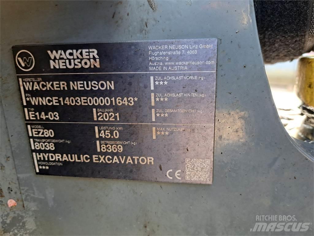 Wacker Neuson EZ80 Vikšriniai ekskavatoriai