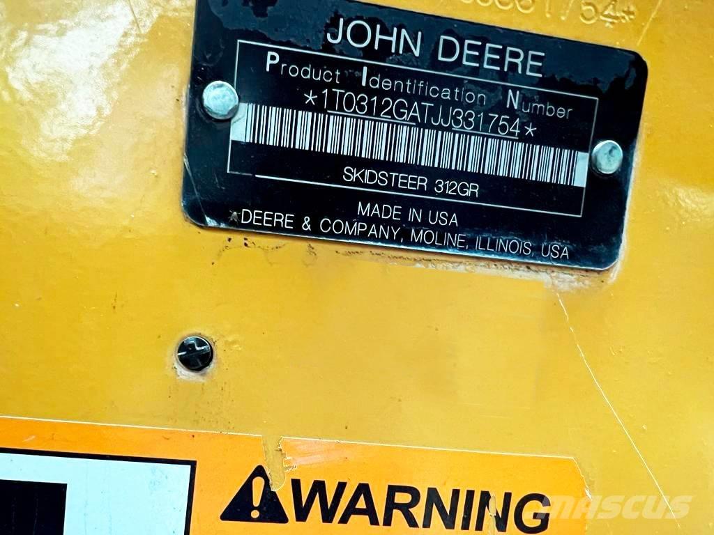 John Deere 312 Krautuvai su šoniniu pasukimu