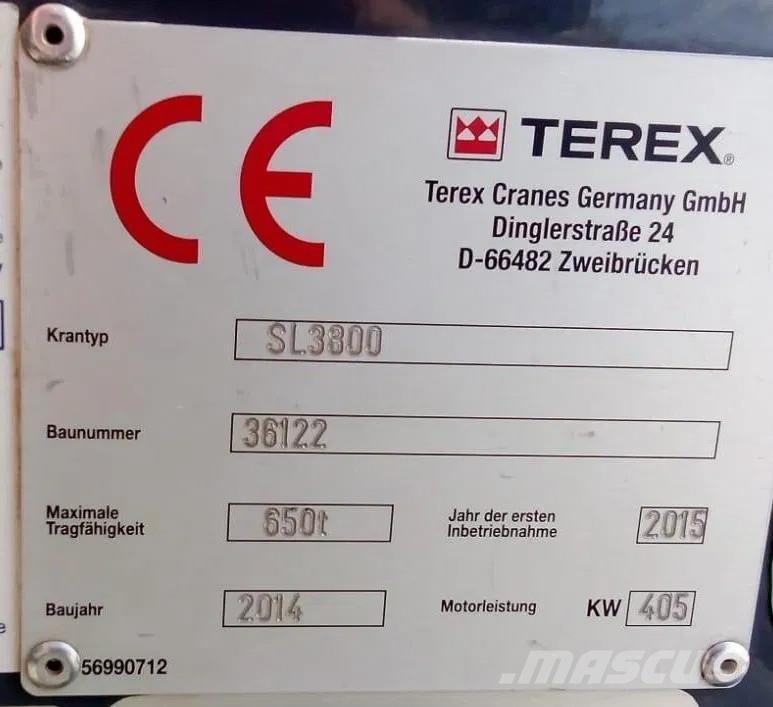 Terex SL 3800 Vikšriniai kranai
