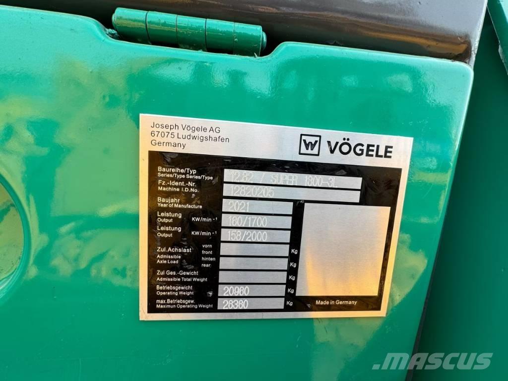 Vögele 1800-3 Asfalto klotuvai