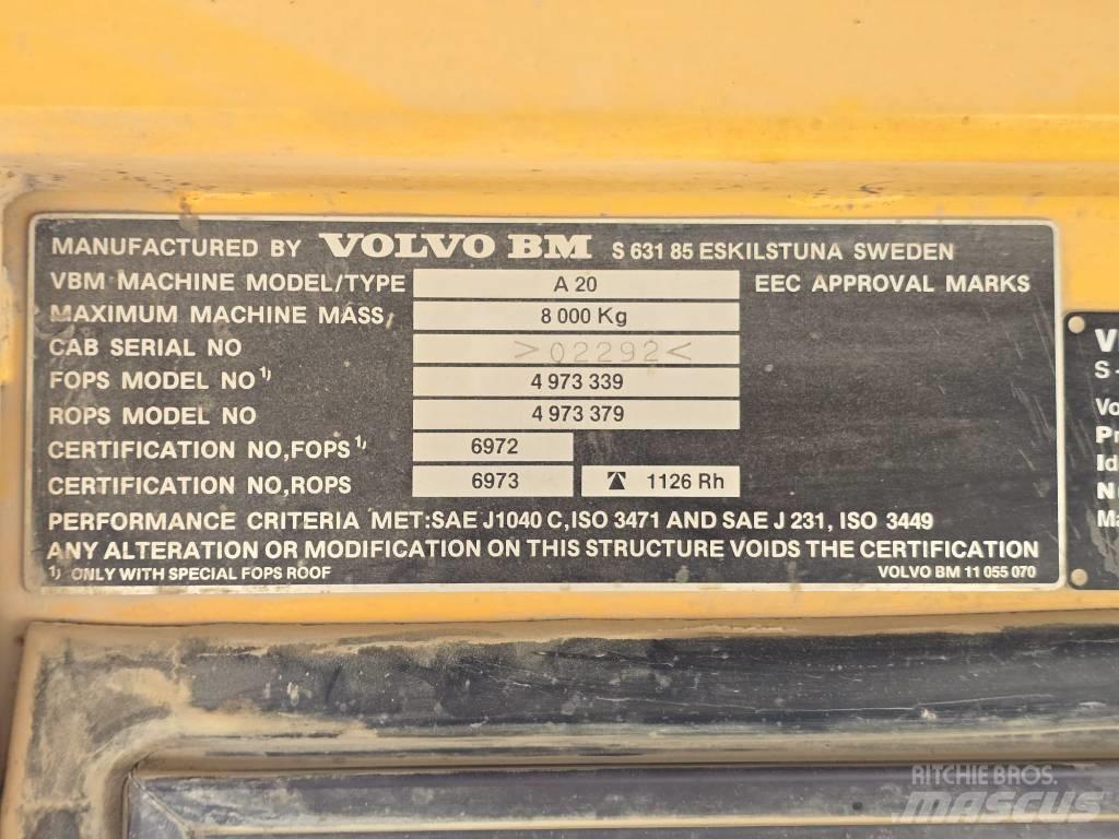 Volvo BM A 20 Statybiniai savivarčiai sunkvežimiai
