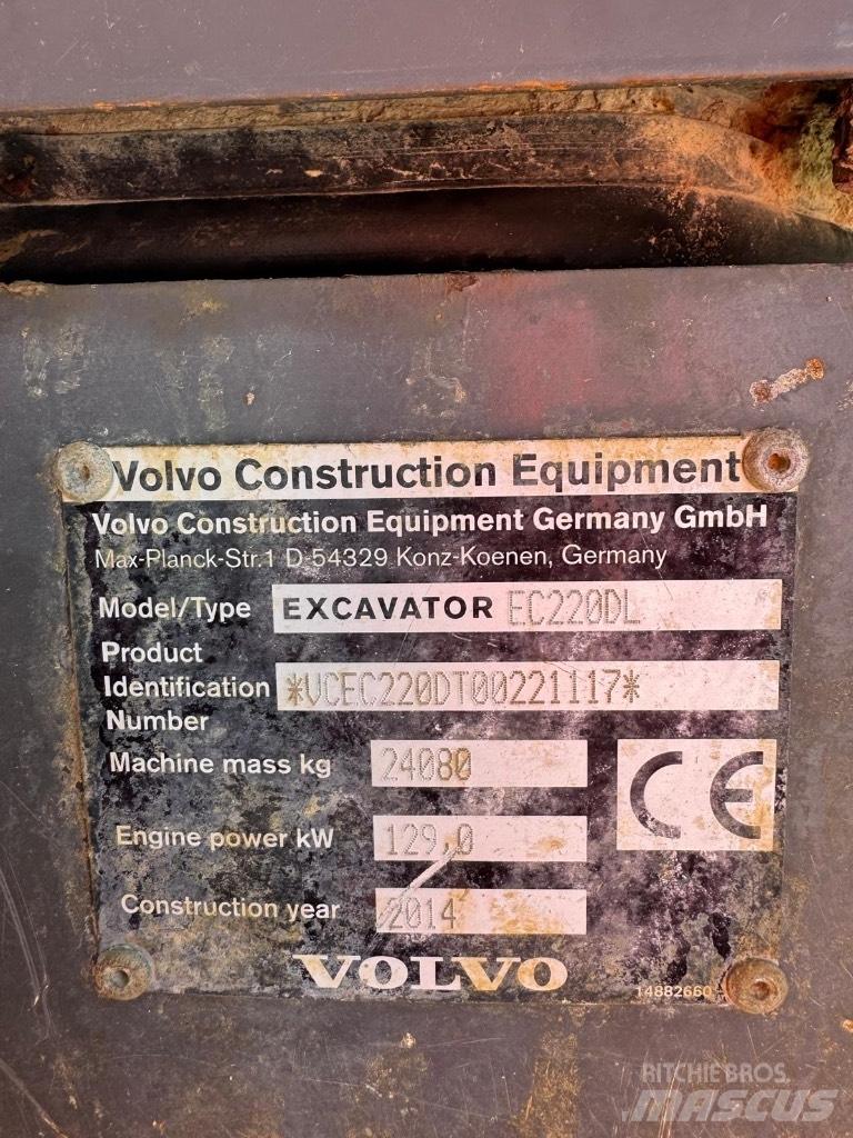 Volvo EC 220 DL Vikšriniai ekskavatoriai
