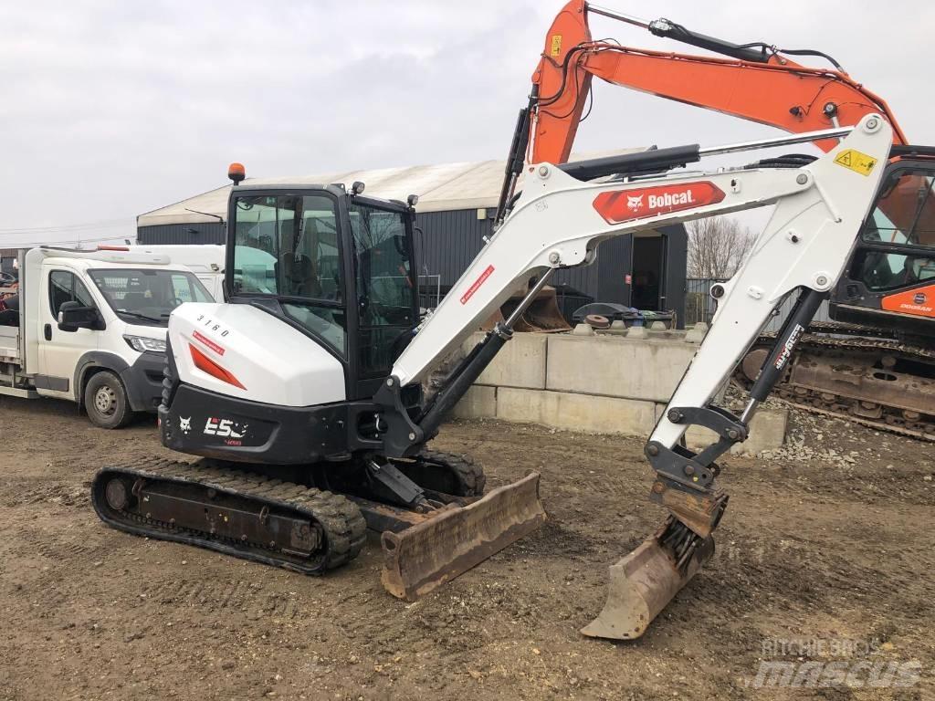 Bobcat E50 Z Mini ekskavatoriai < 7 t