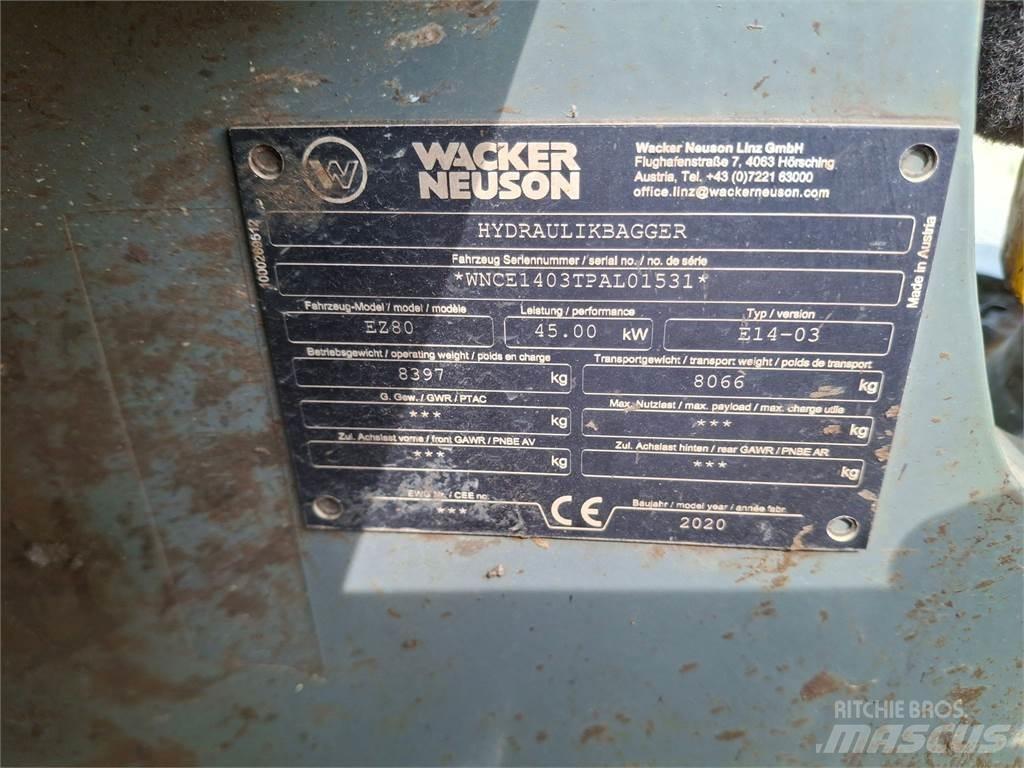 Wacker Neuson EZ80 Vikšriniai ekskavatoriai