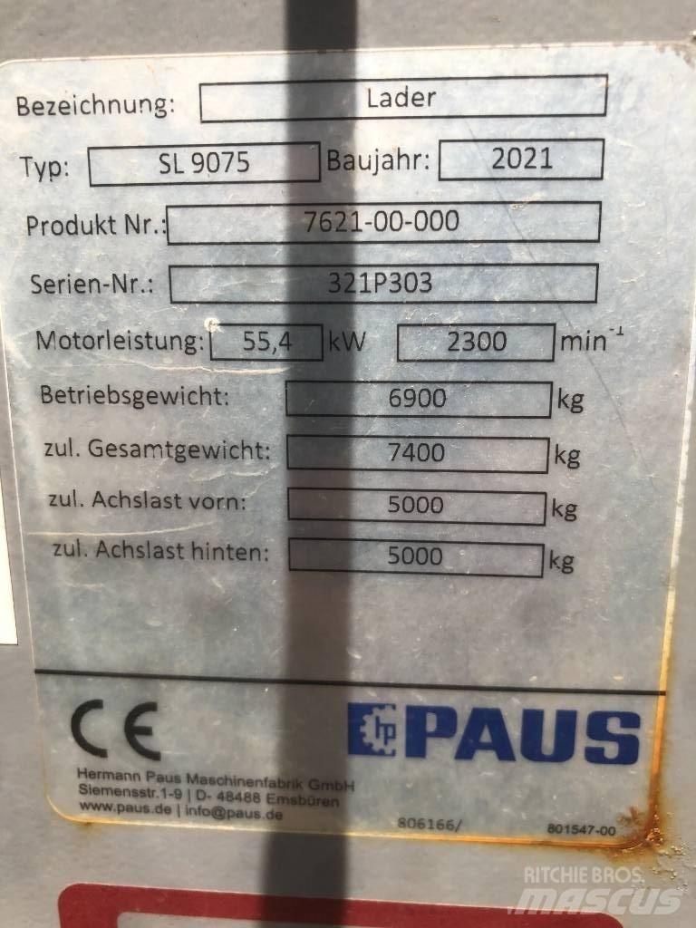 Paus SL 9075 Naudoti ratiniai krautuvai