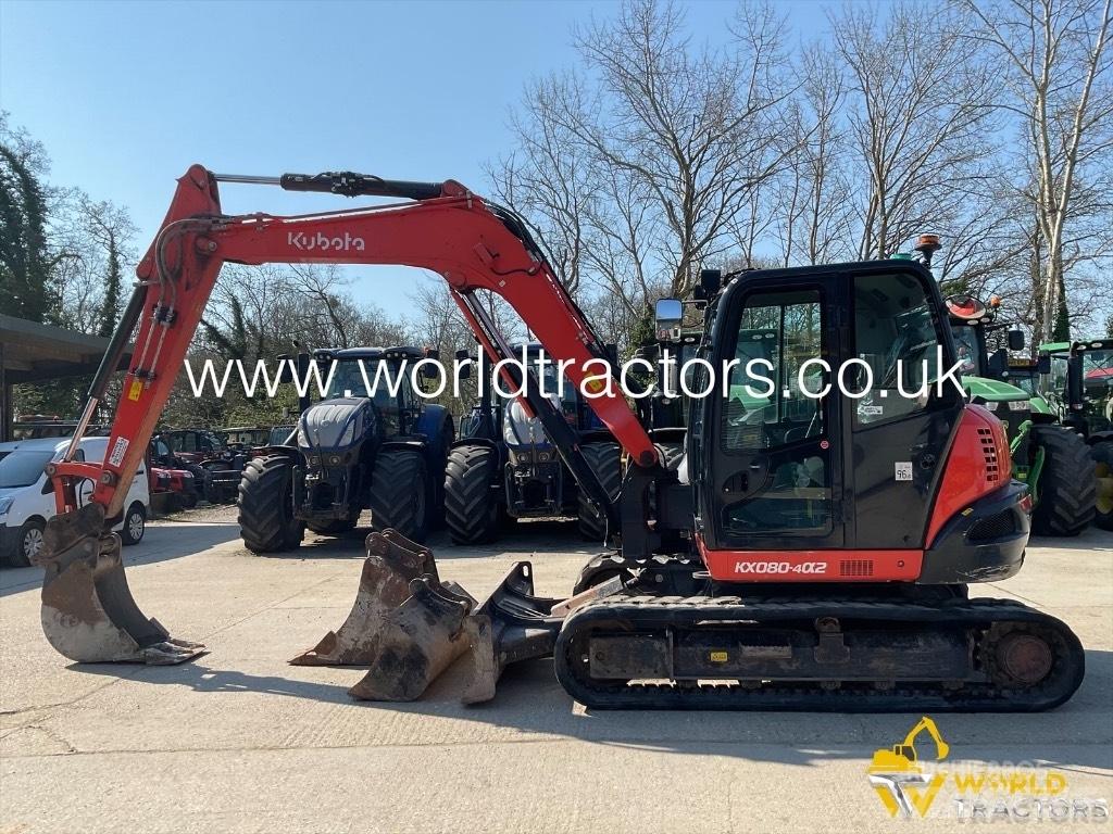 Kubota KX 080-4 Vidutinės galios ekskavatoriai 7-12 t