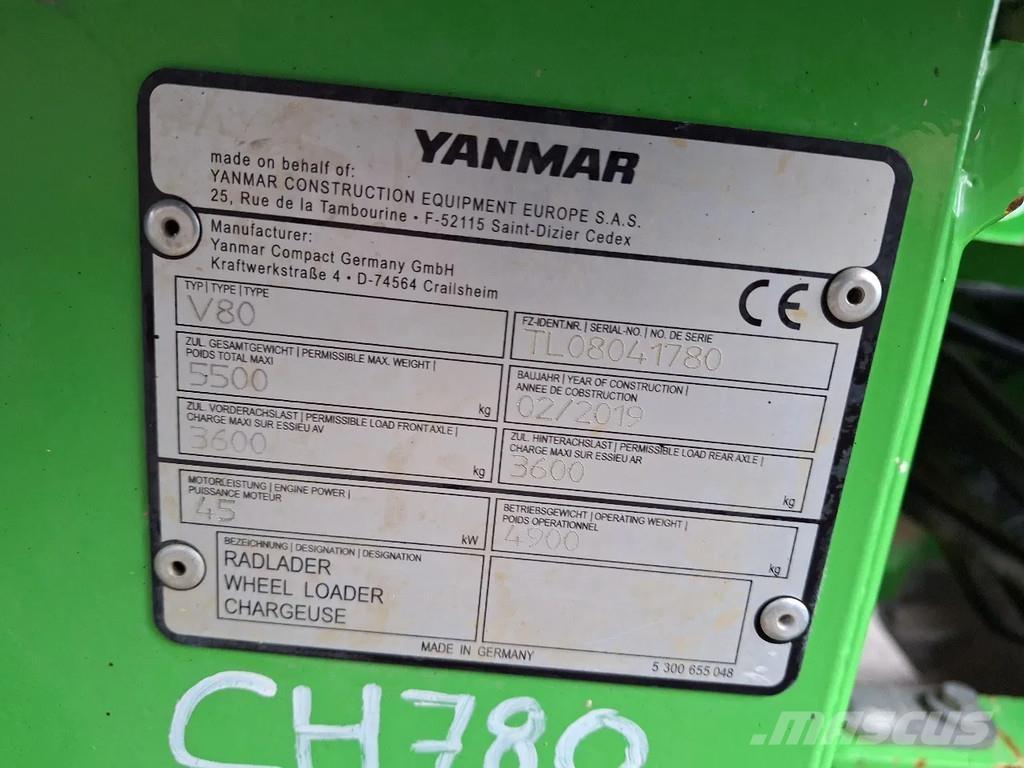 Yanmar V80 Naudoti ratiniai krautuvai