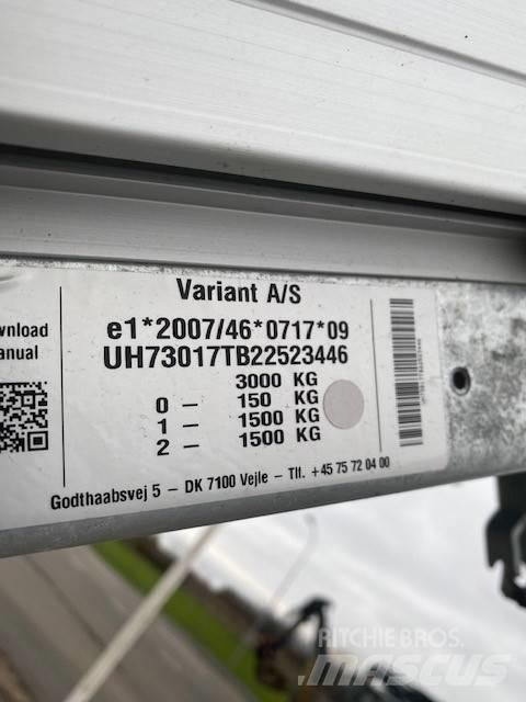 Variant TB3017 Savivartės priekabos