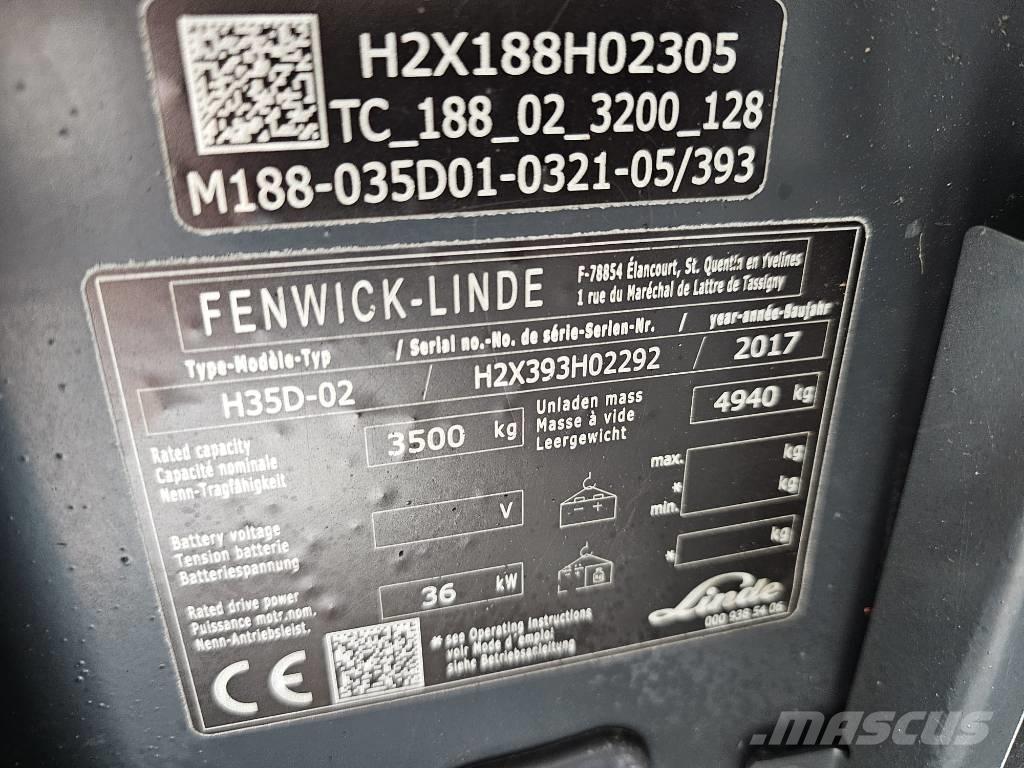 Linde H35D-02 Dyzeliniai krautuvai