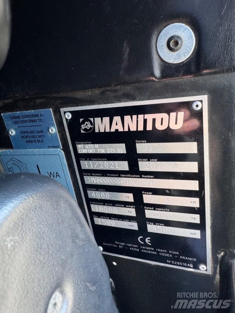 Manitou MT625H Teleskopiniai krautuvai