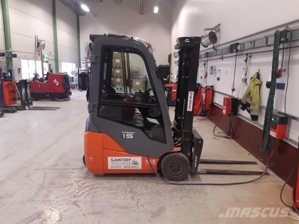 Toyota 8FBE15T Elektriniai šakiniai krautuvai