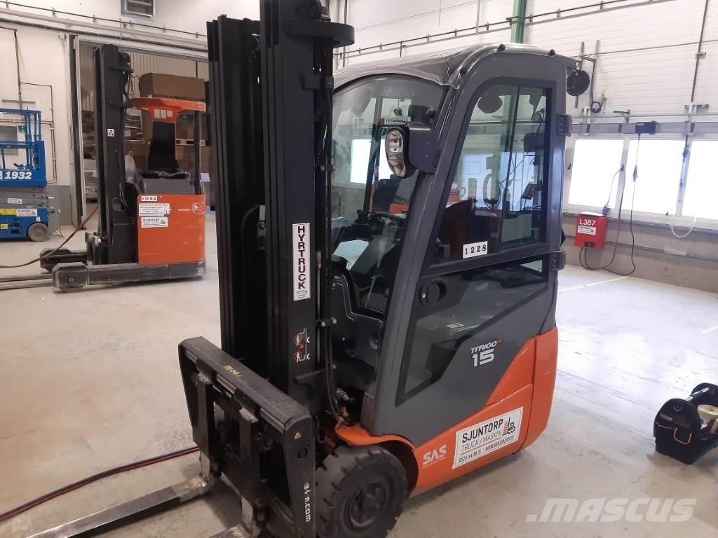Toyota 8FBE15T Elektriniai šakiniai krautuvai