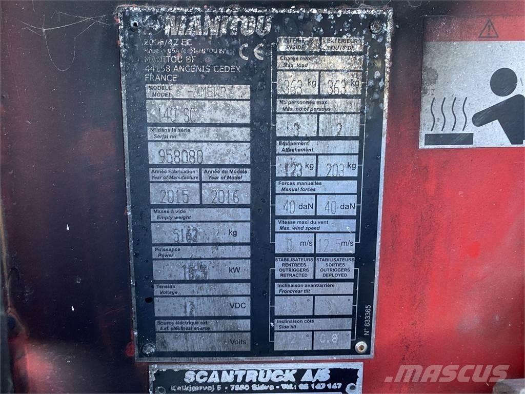 Manitou 140SC Žirkliniai keltuvai