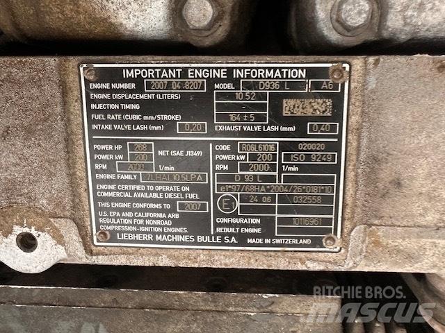 Liebherr D 936 L A6 Varikliai