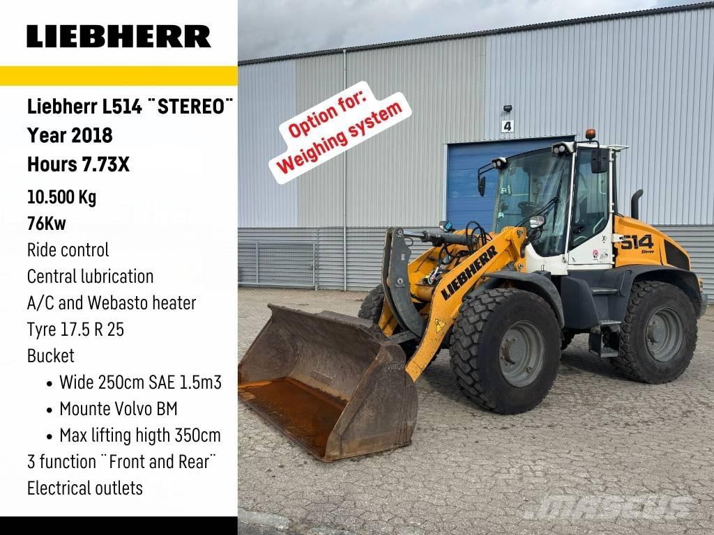 Liebherr L 514 Naudoti ratiniai krautuvai