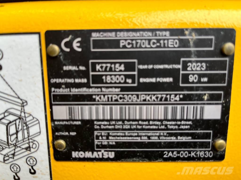 Komatsu PC 170 LC-11 Vikšriniai ekskavatoriai