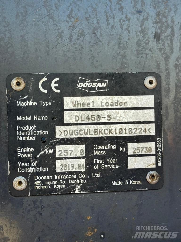 Doosan DL 450-5 Naudoti ratiniai krautuvai