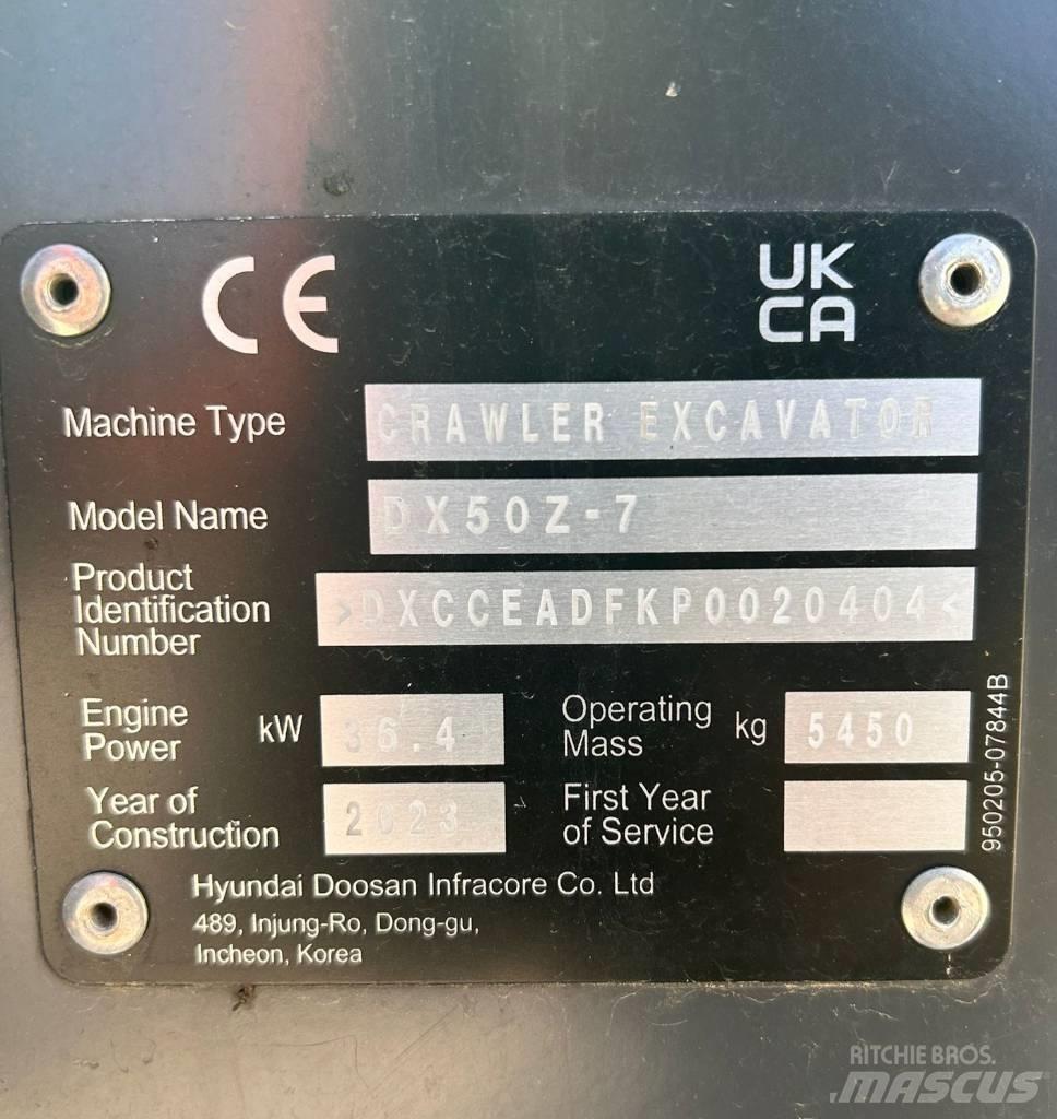 Doosan DX 50 Z-7 Krovimas/Kėlimas - Kita