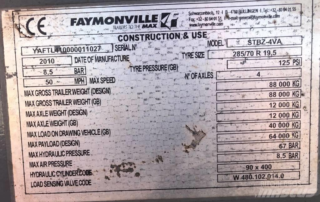 Faymonville STBZ-4VA Mažų aukščių krautuvai
