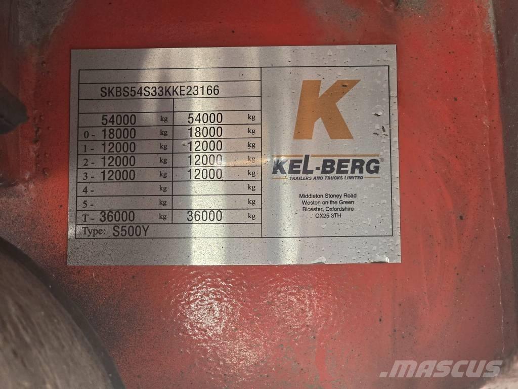 Kel-Berg 3 AS Bortinių sunkvežimių priekabos su nuleidžiamais bortais