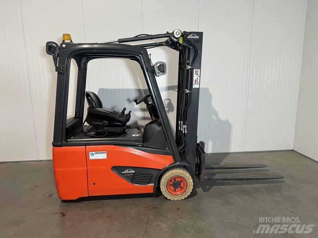 Linde E16-02 Elektriniai šakiniai krautuvai