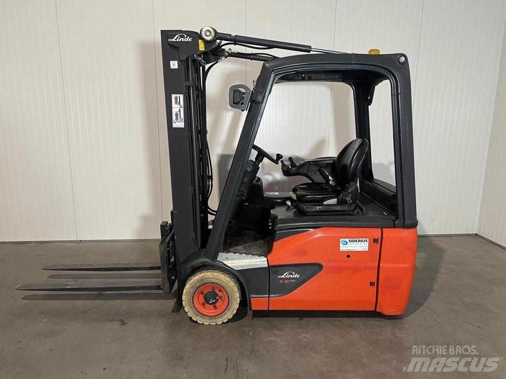 Linde E16-02 Elektriniai šakiniai krautuvai
