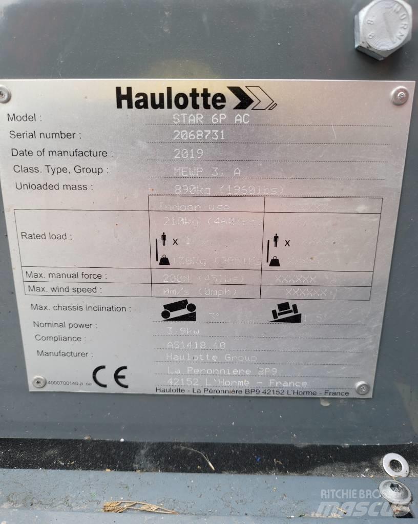 Haulotte Star 6 P Teleskopiniai keltuvai