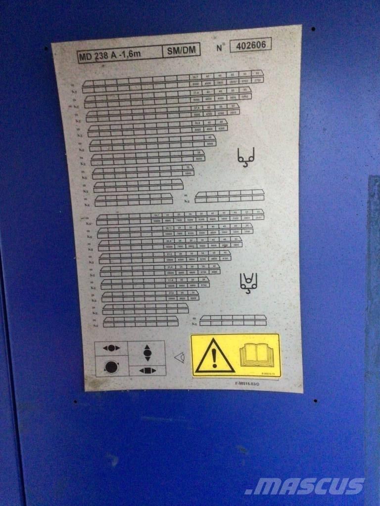 Potain MD238AJ10 Bokštiniai kranai