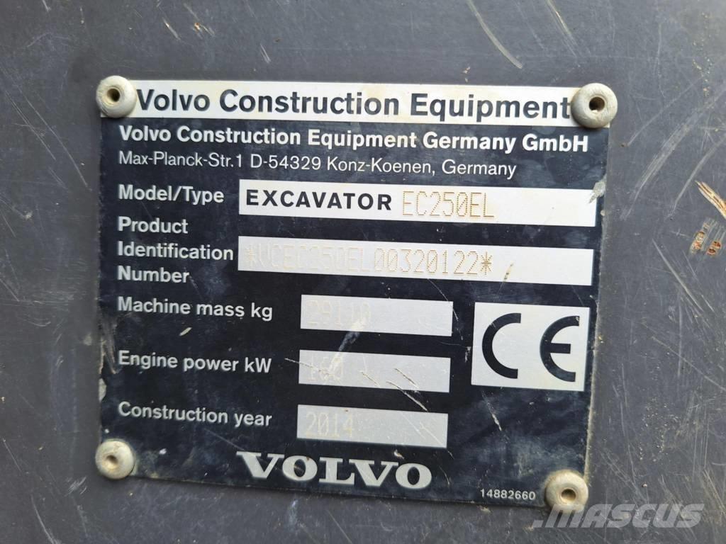Volvo EC 250 EL Vikšriniai ekskavatoriai